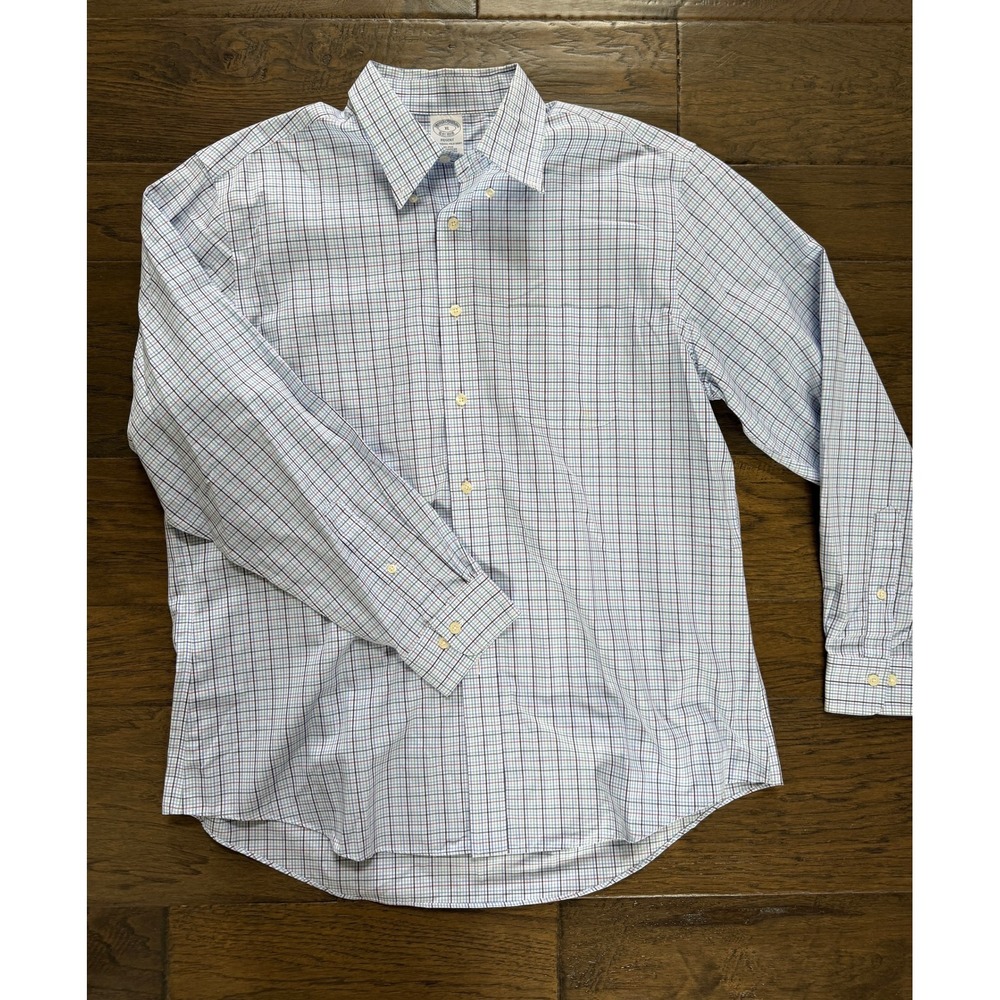 Brooks Brothers Regent Non-Iron Plaid Button-Shirt Size XL